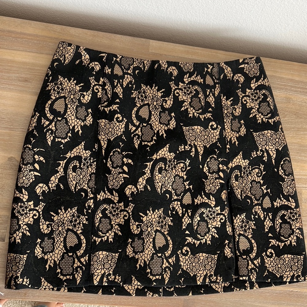 Vintage Mini Skirt with zipped slip